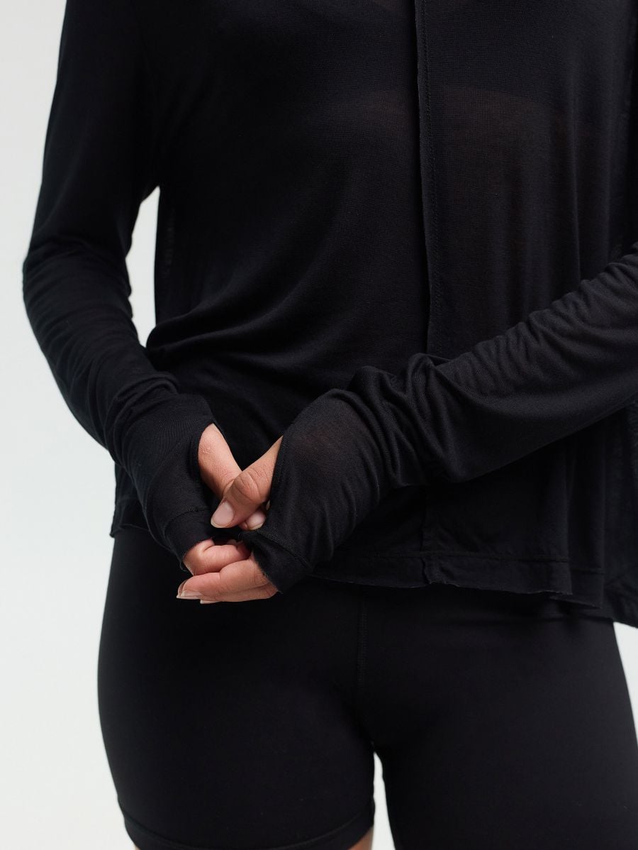 Long-Sleeve Top — Black
