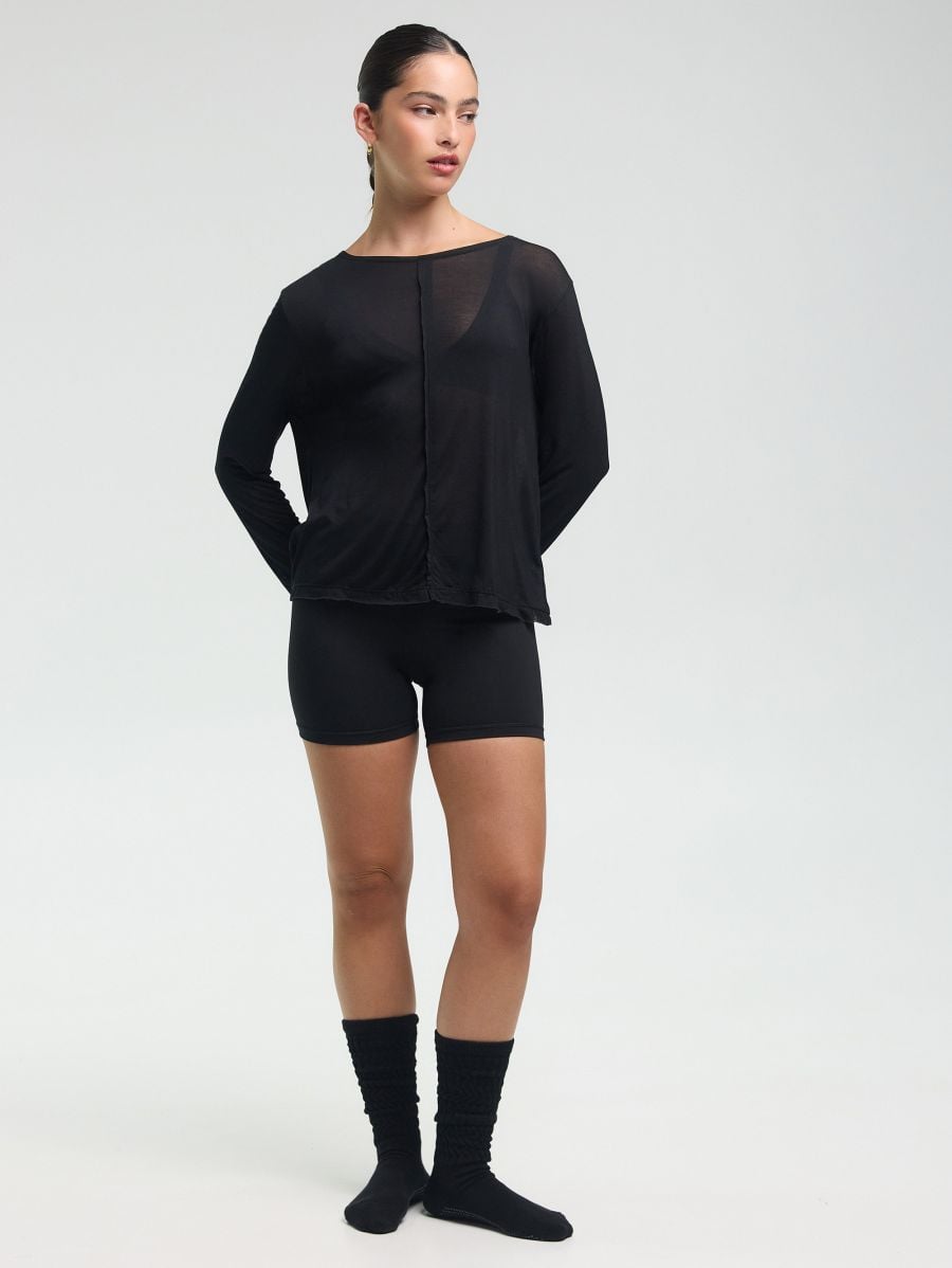Long-Sleeve Top — Black