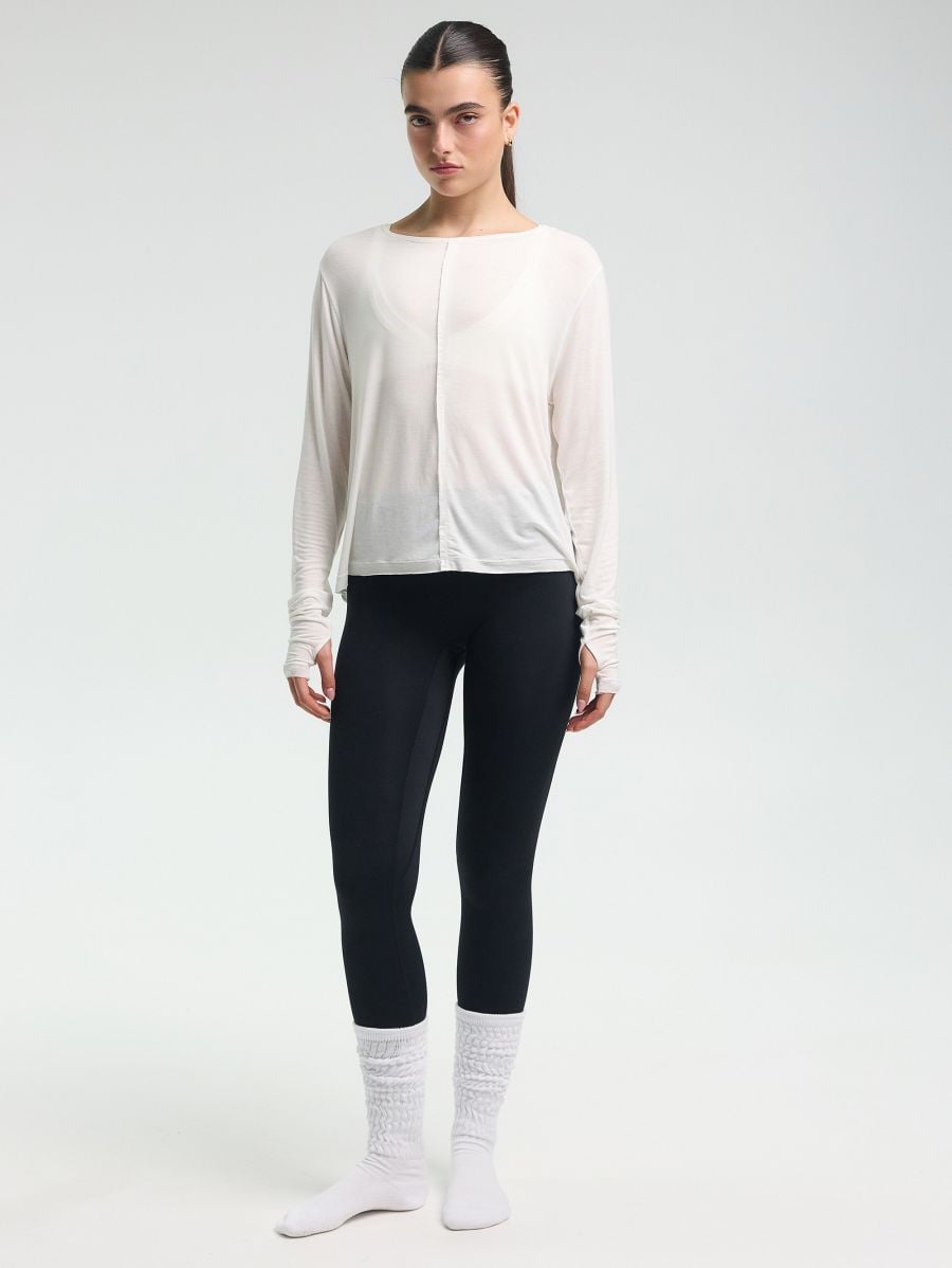Long-Sleeve Top — White