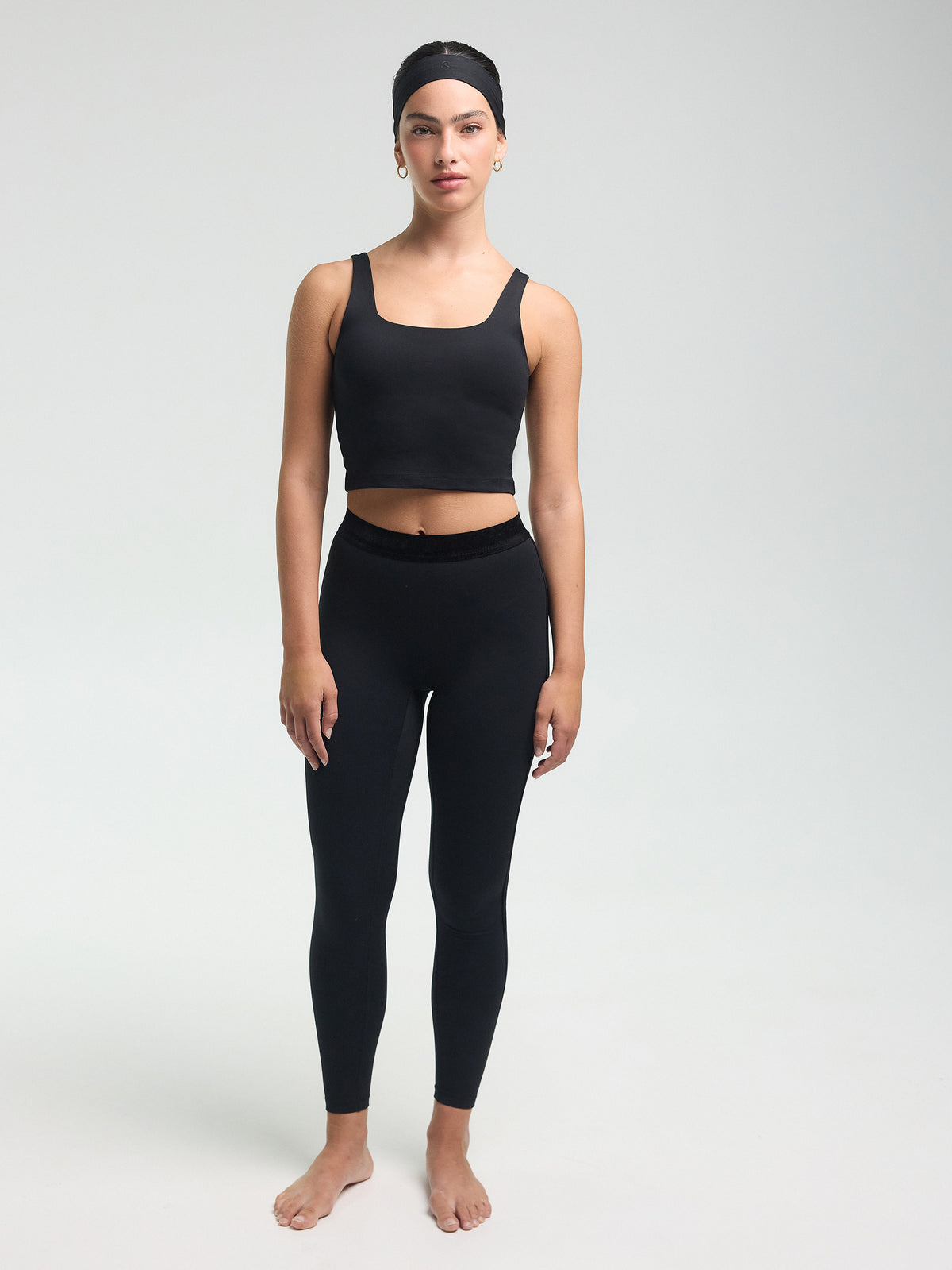 Ilios Tank with Built-In Bra — Black