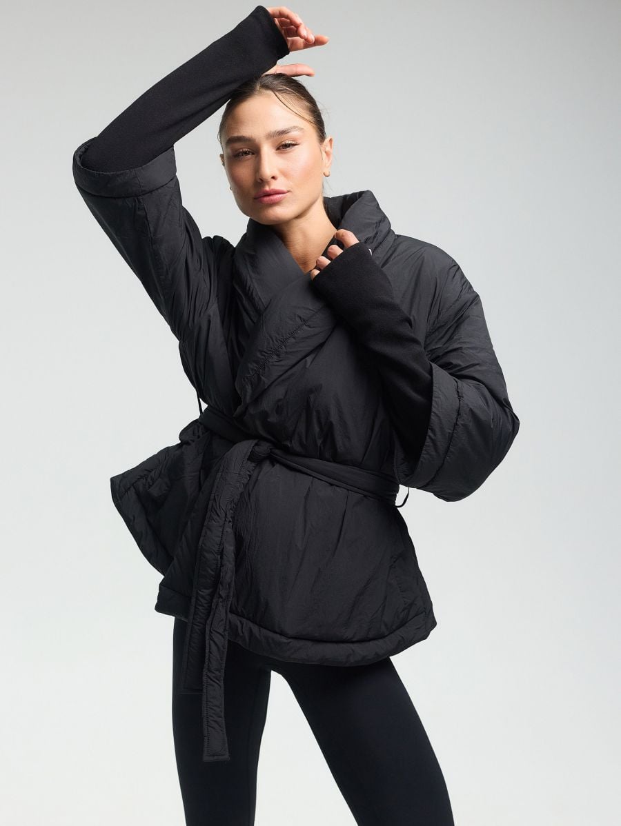 Kimono Wrap Jacket — Black