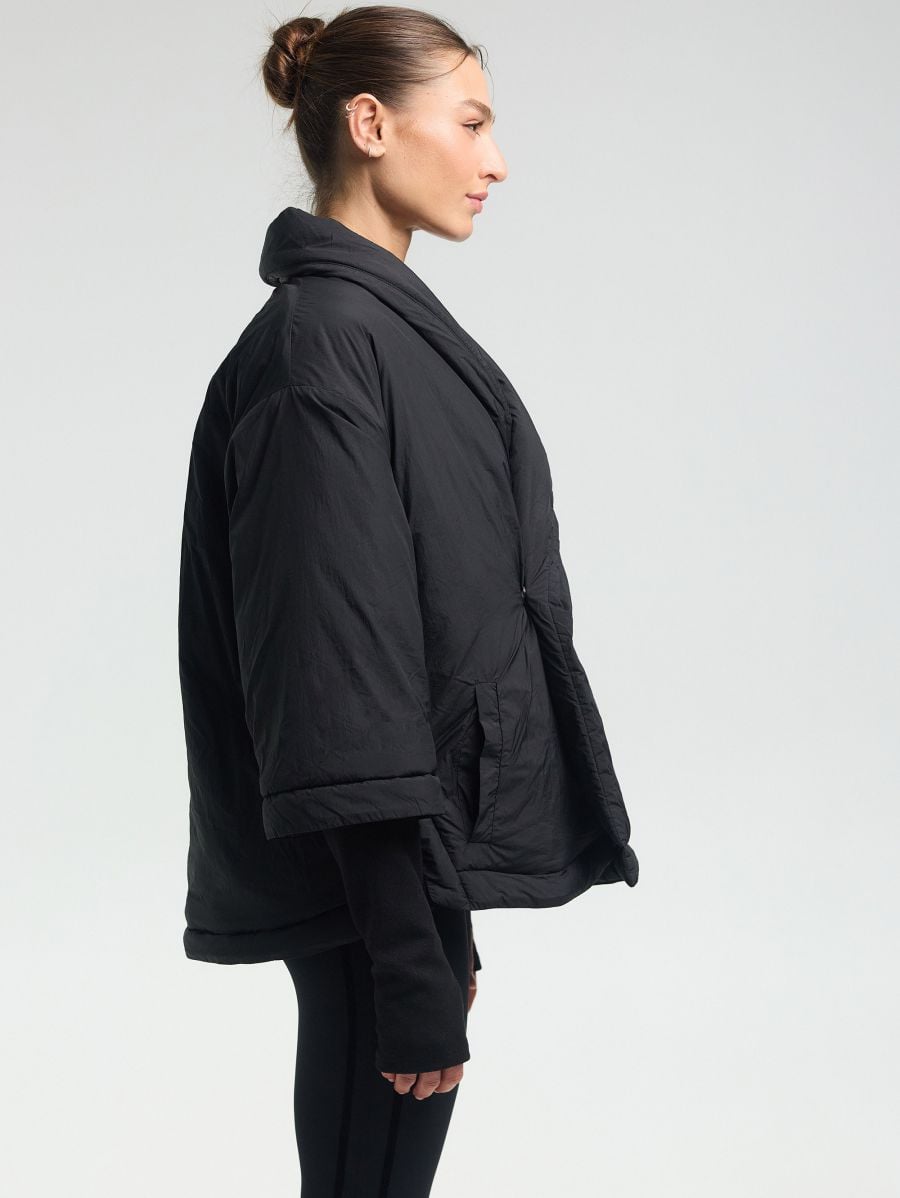 Kimono Wrap Jacket — Black