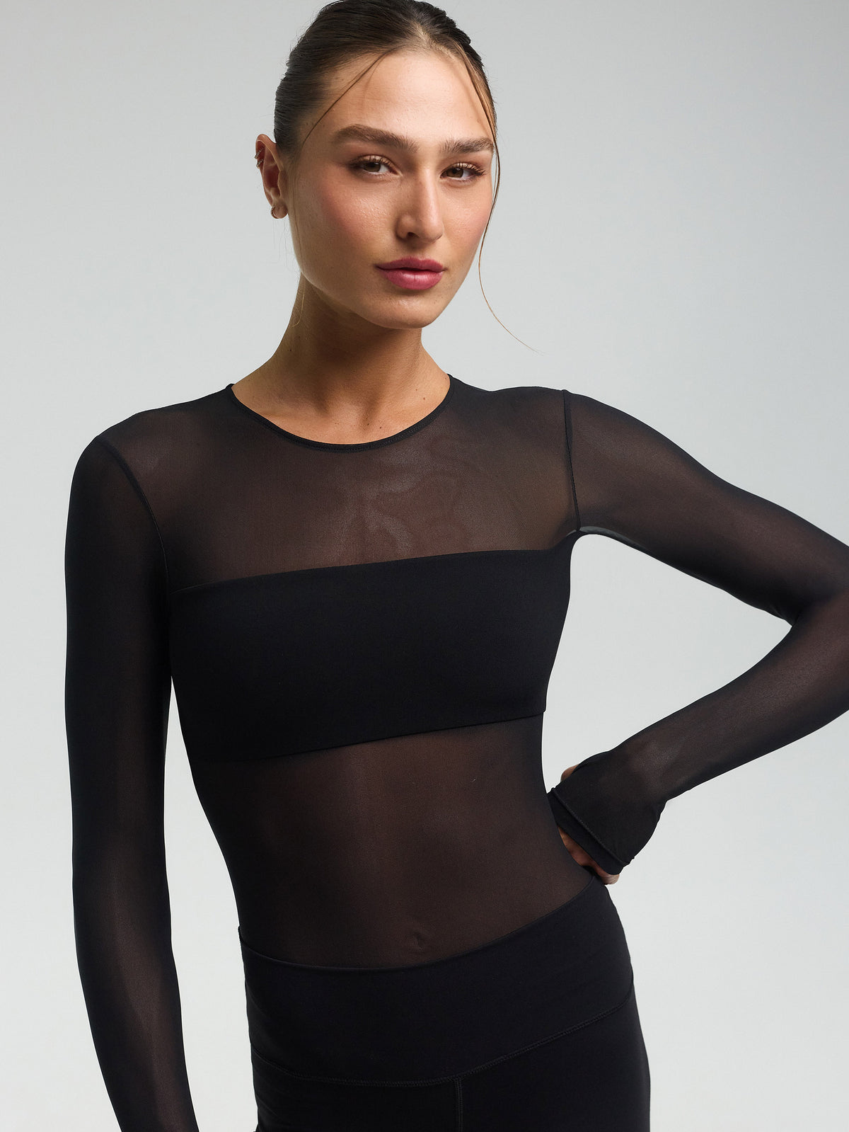 Ilios Mesh Bodysuit — Black