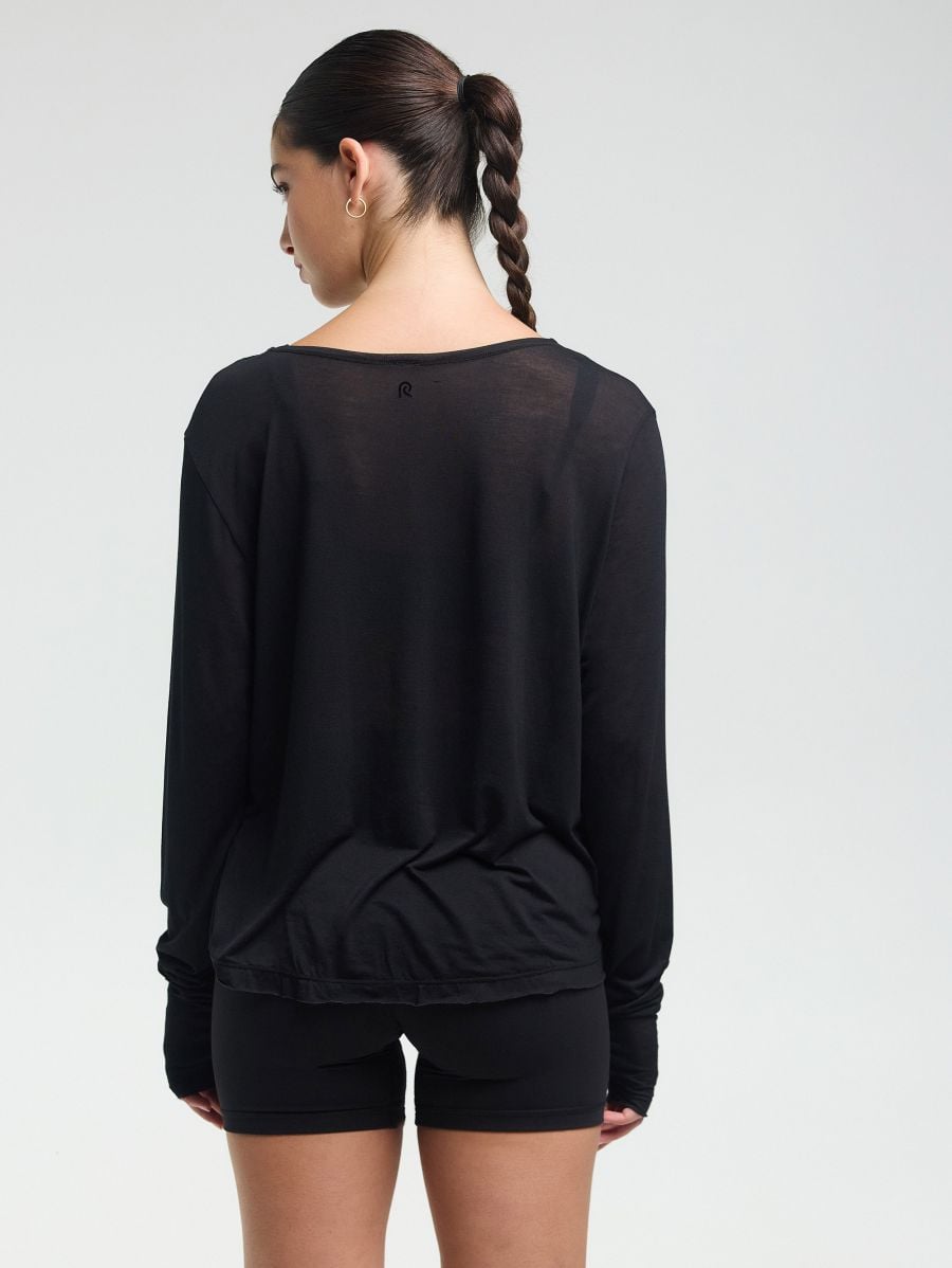 Long-Sleeve Top — Black