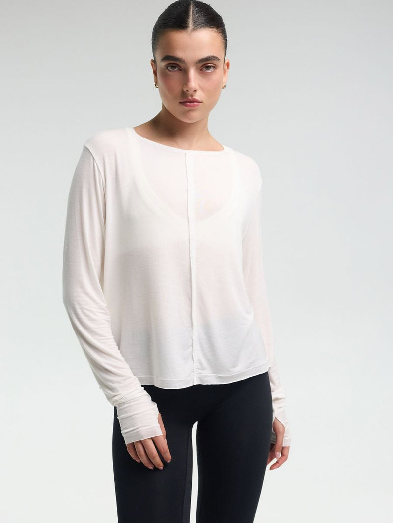 Long-Sleeve Top — White