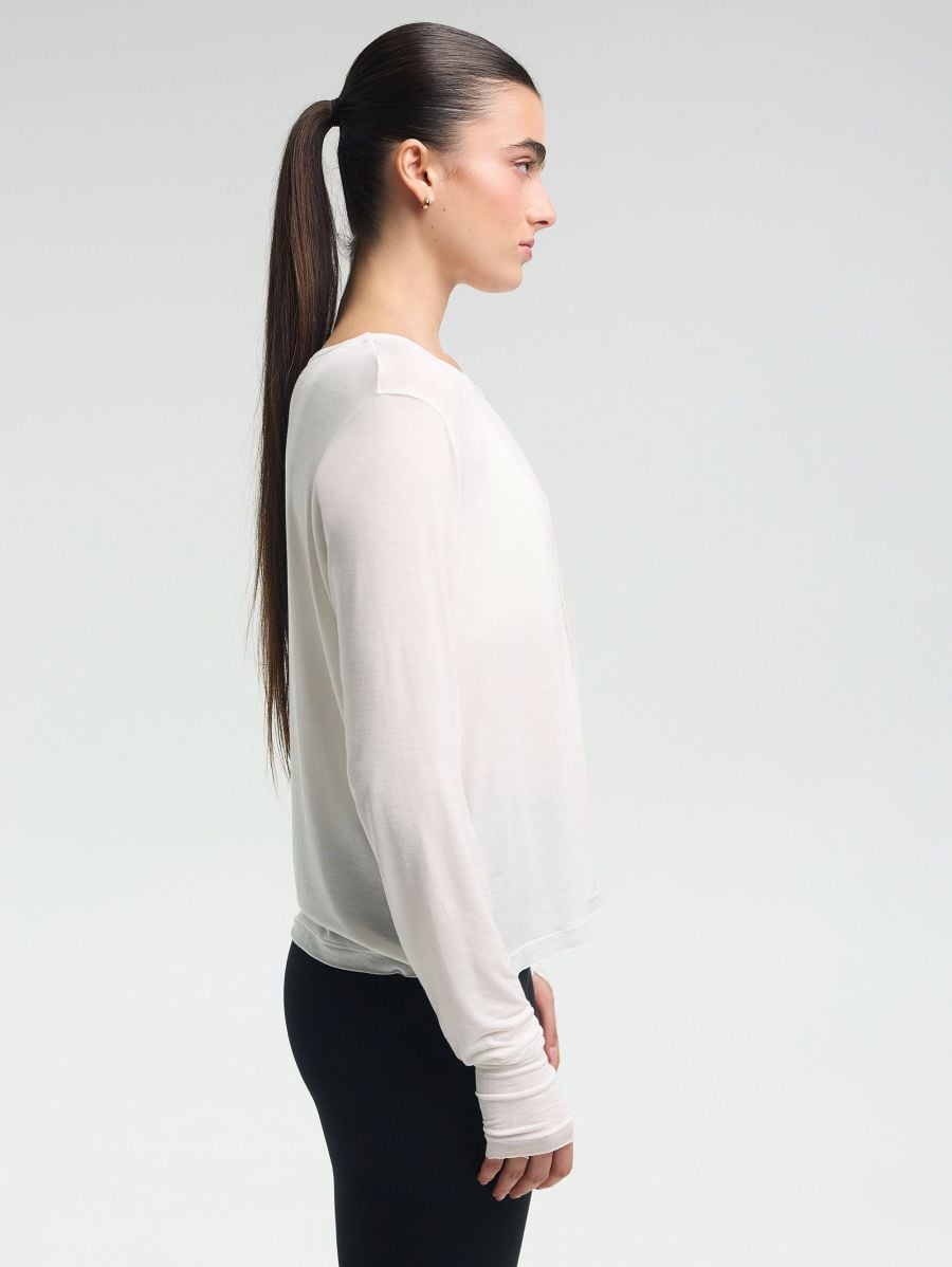 Long-Sleeve Top — White