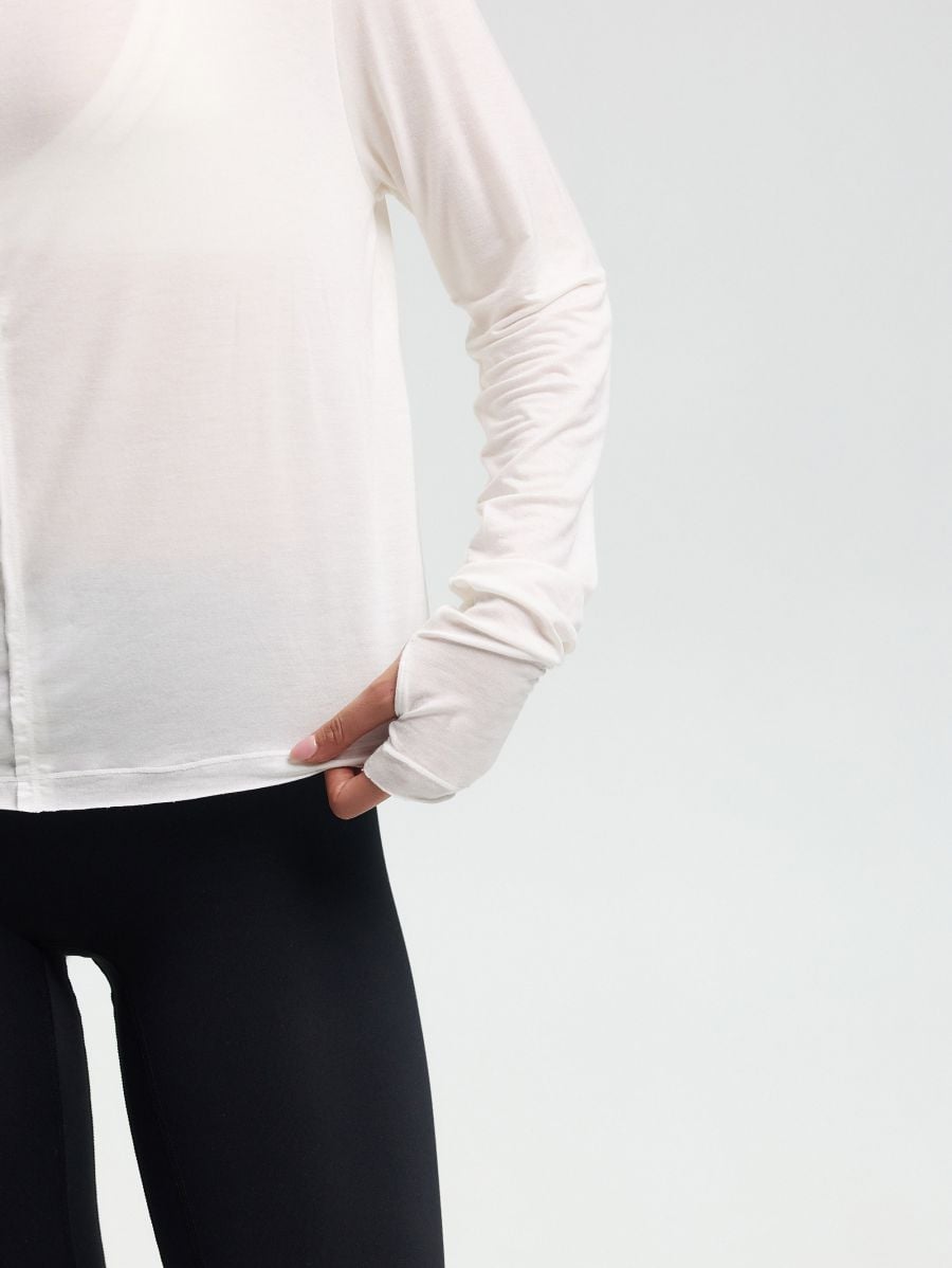 Long-Sleeve Top — White
