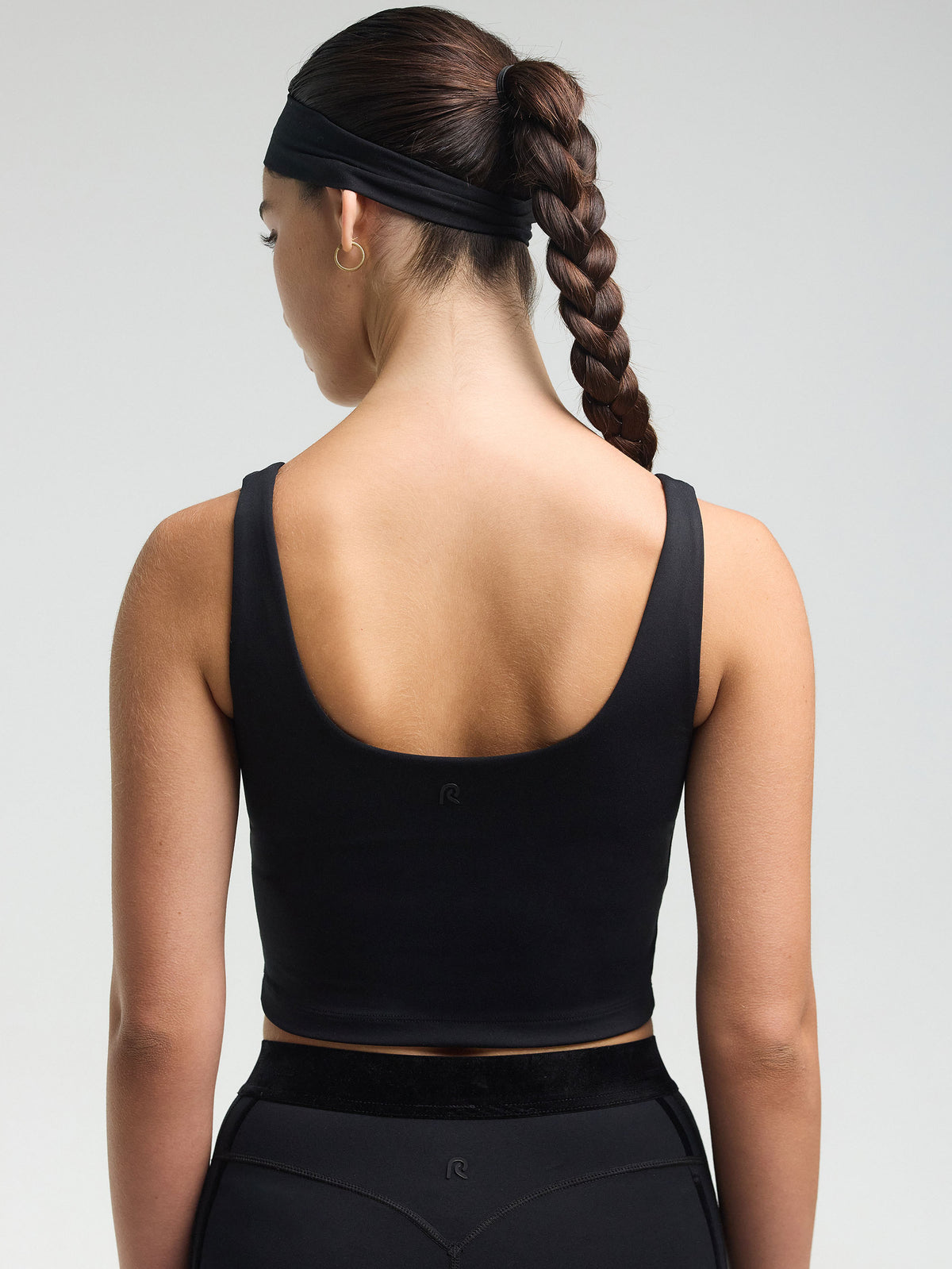 Ilios Tank with Built-In Bra — Black