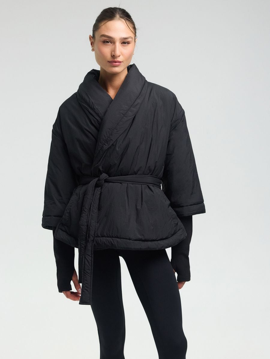 Kimono Wrap Jacket — Black