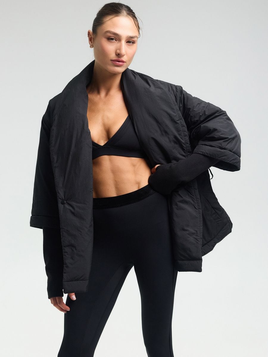 Kimono Wrap Jacket — Black