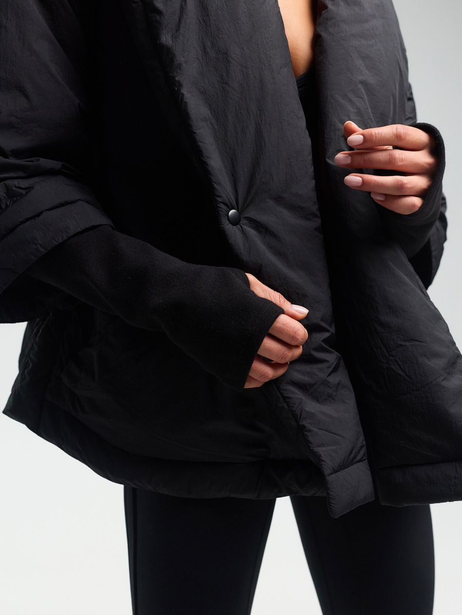 Kimono Wrap Jacket — Black