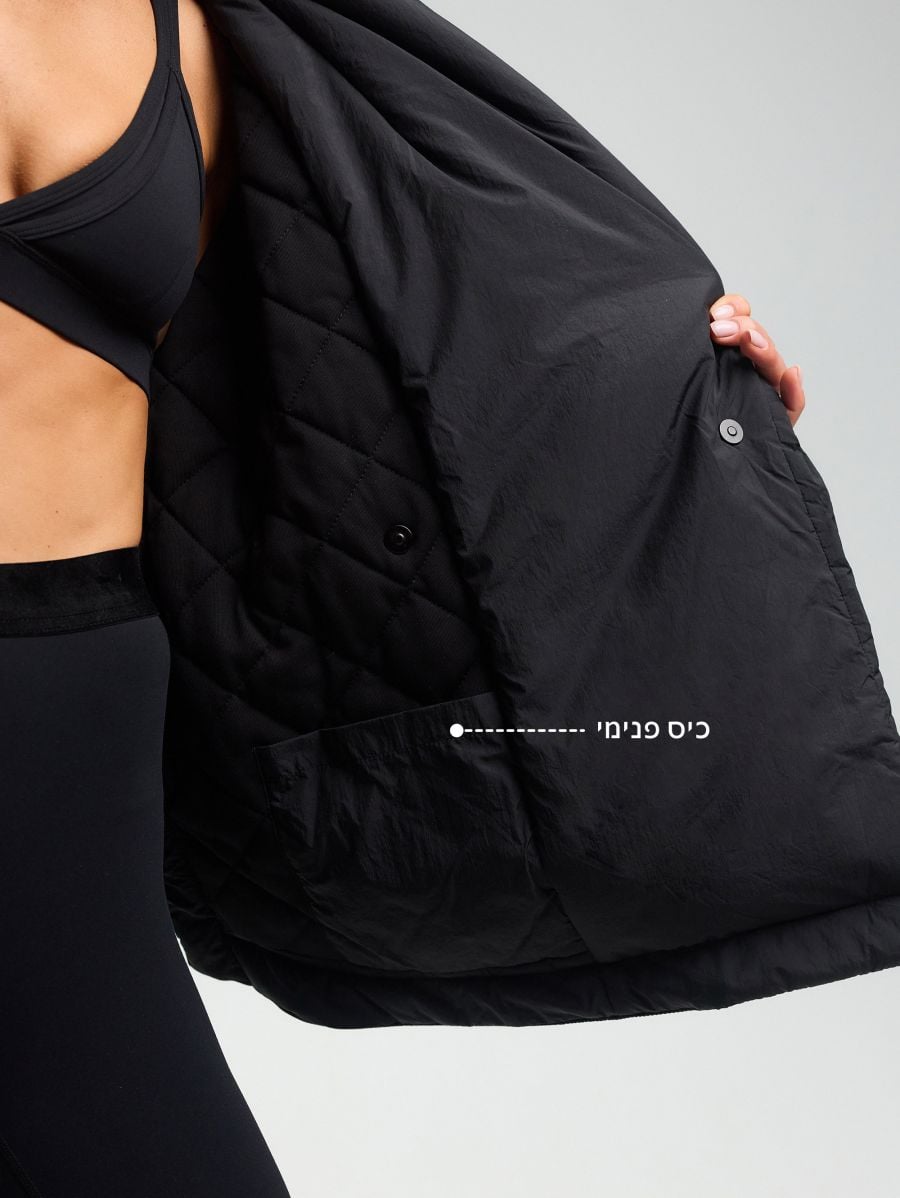 Kimono Wrap Jacket — Black