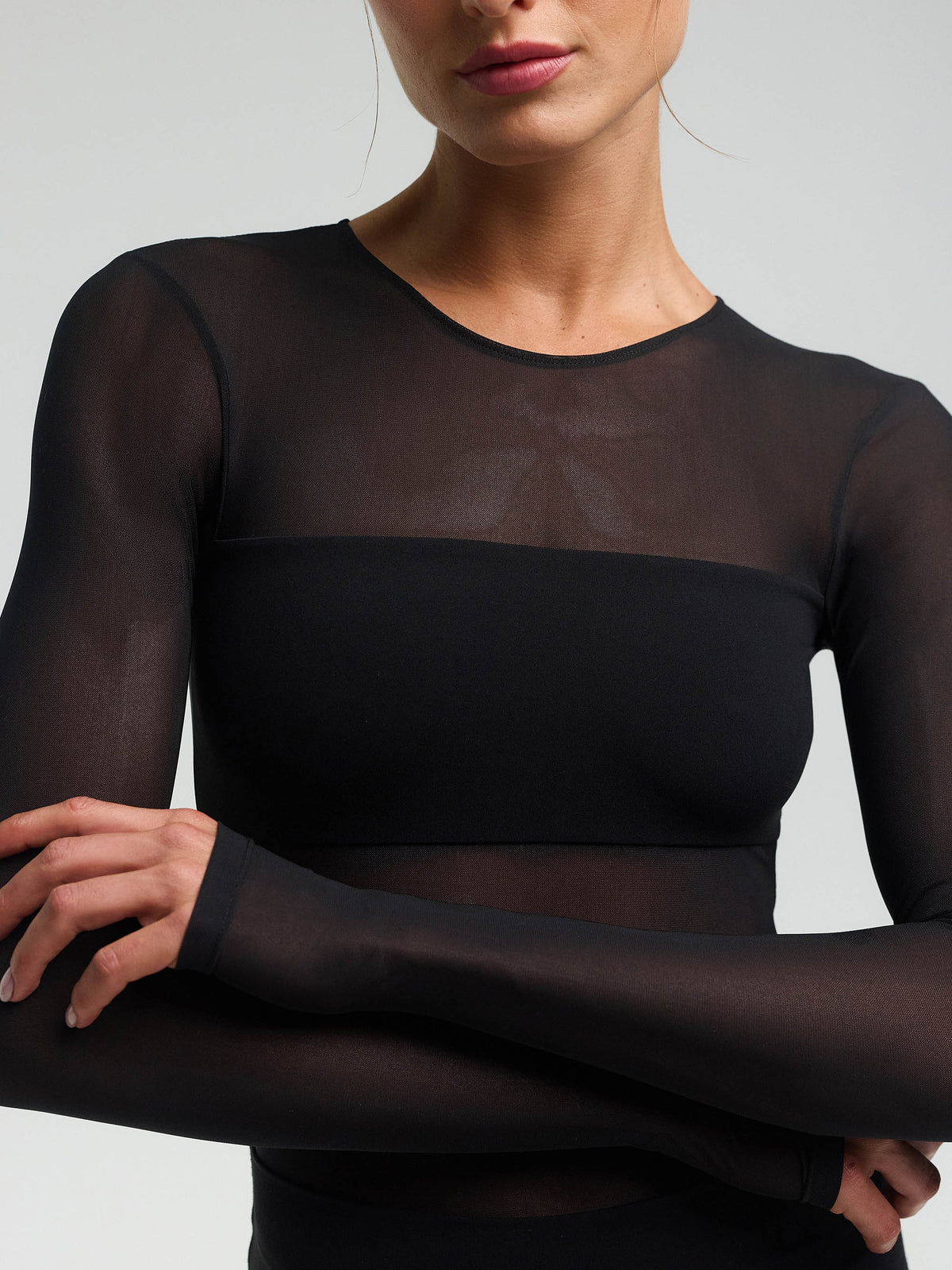 Ilios Mesh Bodysuit — Black