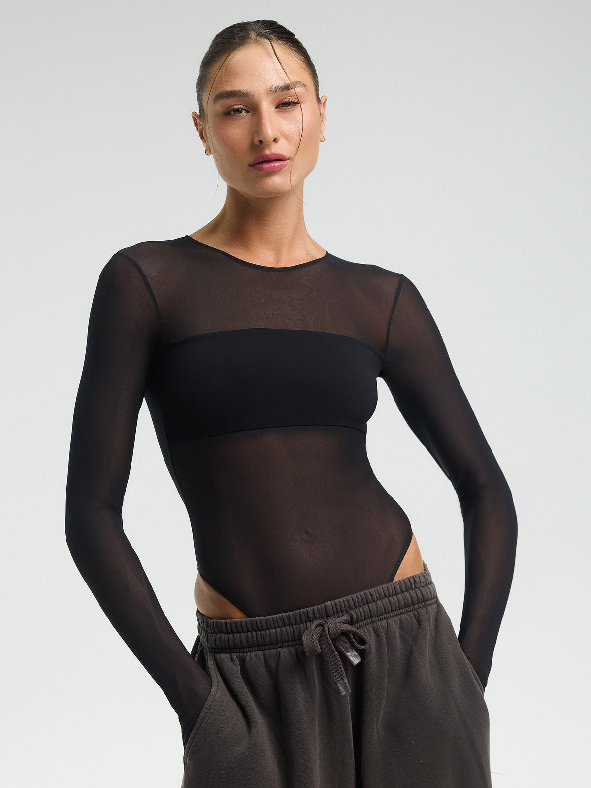 Ilios Mesh Bodysuit — Black
