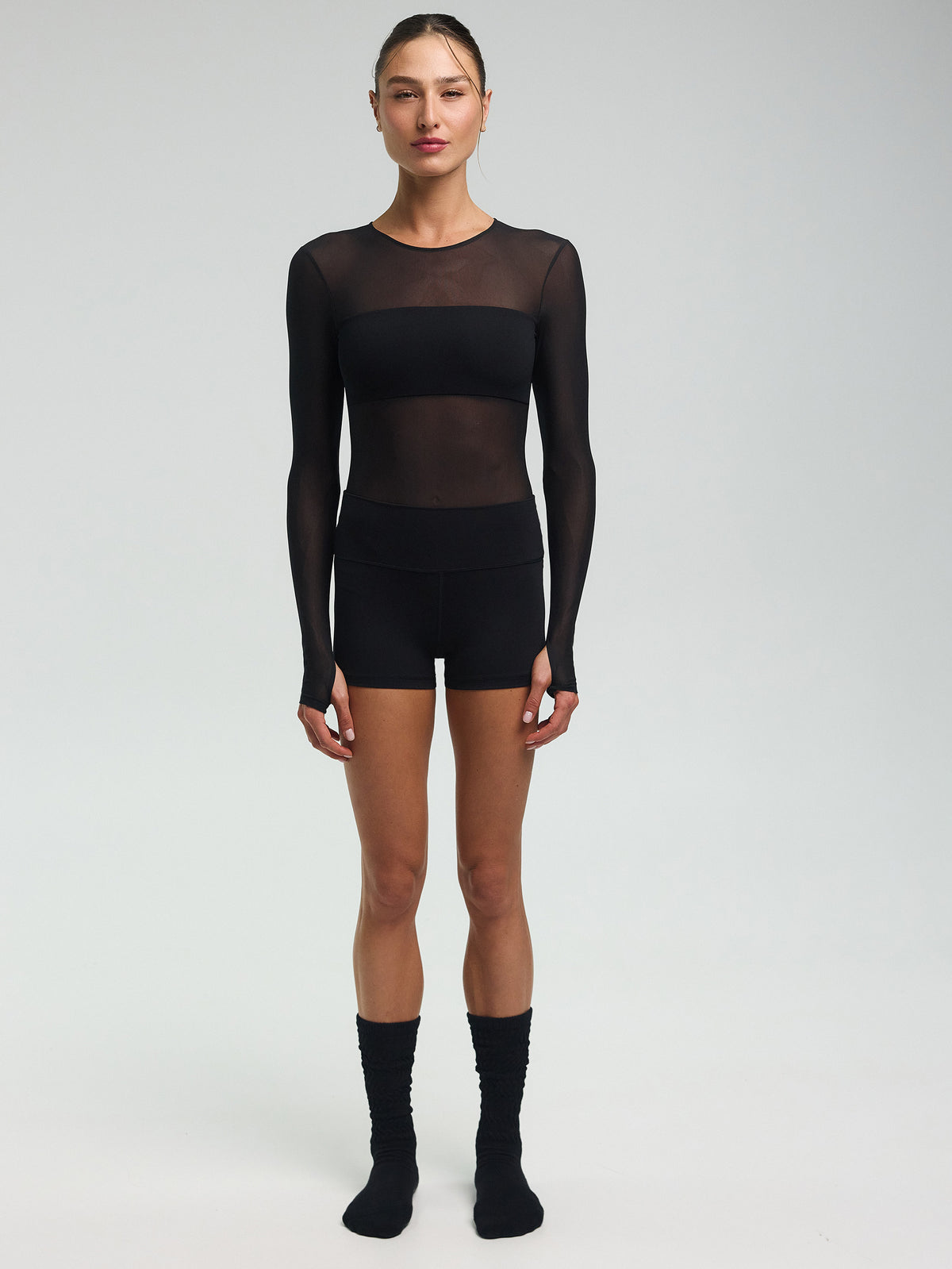 Ilios Mesh Bodysuit — Black